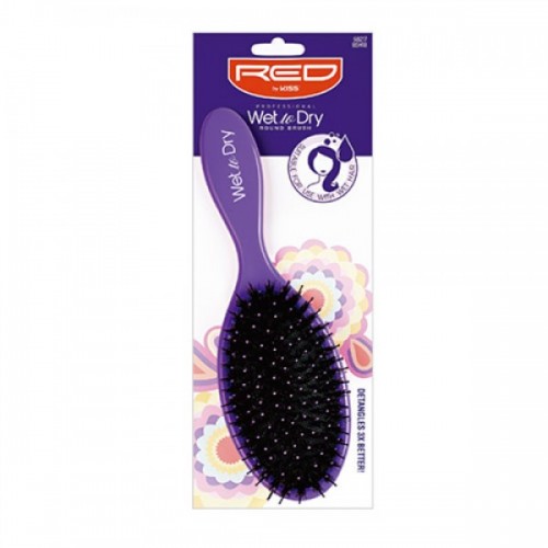 Red Professional Wet To Dry Round Brush BSH18